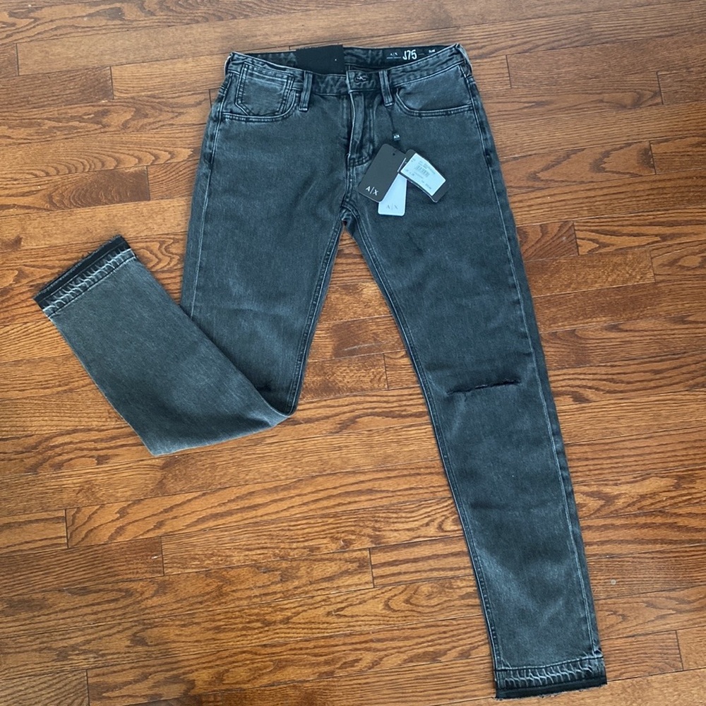Armani Exchange Black J75 Slim Jeans Sz29